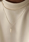 ChloBo Men's Fox Tail Chain Necklace, Silver