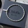 ChloBo Men’s Rhythm of Water Bracelet, Silver