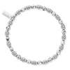 ChloBo Men’s Twisted Cube Bracelet, Silver