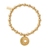 ChloBo Mini Small Ball Midnight Bracelet, Gold