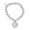ChloBo My Soul is Strong Medium Ball Bracelet, Silver