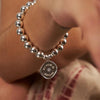 ChloBo My Soul is Strong Medium Ball Bracelet, Silver