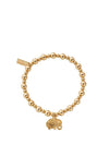ChloBo Small Ball Elephant Bracelet, Gold