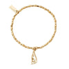 ChloBo Soul Glow Interlocking Heart and Angel Wing Bracelet, Gold