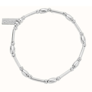 Chlobo Tiny Noodle Sparkle Bracelet, Silver
