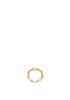 ChloBo Triple Sparkle Pearl Stretch Ring, Gold