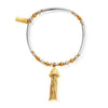 ChloBo True Love Tassel Mixed Metal Bracelet, Silver & Gold