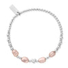 ChloBo With Love Pink Pearl Bracelet, Silver