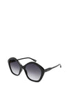 Chloé CH0082S Ladies Pentagon Sunglasses, Black
