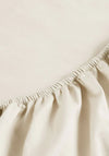 Christy Cotton Sateen 400TC Deep Fitted Sheet, Ivory