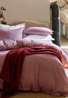 Christy Gingam Ruffle Duvet Cover Set, Red