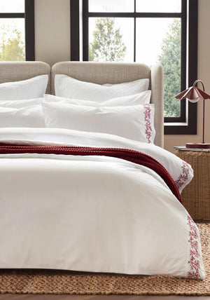 Christy Mistletoe Duvet Cover Set, Red
