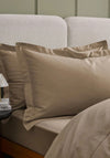 Christy Classic Sateen Oxford Pillowcase Pair, Taupe