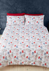 Catherine Lansfield Reversible Retro Father Christmas Duvet Cover Set, Navy