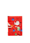 Catherine Lansfield Santas Christmas Presents Throw, Red Multi