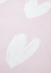 Catherine Lansfield Brushed Heart Fitted Sheet, Pink