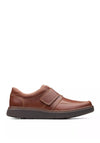 Clarks Un Abode Velcro Strap Casual Shoes, Dark Tan