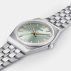 Cluse Ladies Retro 70’s Watch, Silver & Sage Green