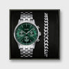 Cluse Anthéor Multifunction Watch & Steel Bracelet, Silver & Green