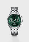 Cluse Men’s Anthéor Multifunction Watch, Green & Steel Silver