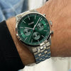 Cluse Men’s Anthéor Multifunction Watch, Green & Steel Silver