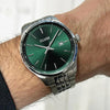 Cluse Anthéor Watch & Steel Bracelet, Silver & Green
