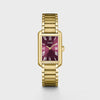 Cluse Belisenna Watch, Gold & Burgundy