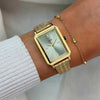 Cluse Fluette Watch, Gold & Sage Green