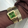 Cluse Gracieuse Petite Double Strap Watch, Gold & Green