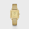 Cluse Gracieuse Lace Textured Watch, Gold