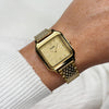 Cluse Gracieuse Lace Textured Watch, Gold