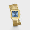 Cluse Gracieuse Petite Double Strap Watch, Gold & Kyanite Blue
