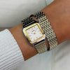 Cluse Gracieuse Petite Double Strap Watch, Gold & Silver