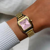 Cluse Gracieuse Petite Watch, Gold & Mauve Pink