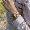 Cluse Gracieuse Petite Watch, Gold & Mauve Pink