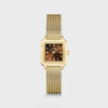 Cluse Gracieuse Mini Watch, Gold & Brown