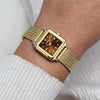 Cluse Gracieuse Mini Watch, Gold & Brown