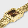 Cluse Gracieuse Mini Watch, Gold & Brown