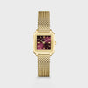Cluse Gracieuse Mini Watch, Gold & Cherry