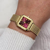 Cluse Gracieuse Mini Watch, Gold & Cherry