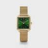 Cluse La Tétragone Watch, Gold & Green