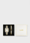Cluse Ladies Gracieuse Watch & Double Snake Bracelet Giftbox, Gold & Silver
