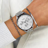 Cluse Ladies Minuit Multifunction Watch, Silver