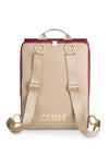 Cluse Le Réversible Backpack, Bordeaux Beige