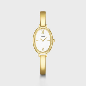 Cluse L'Ovale Watch & Bracelet Set, Gold