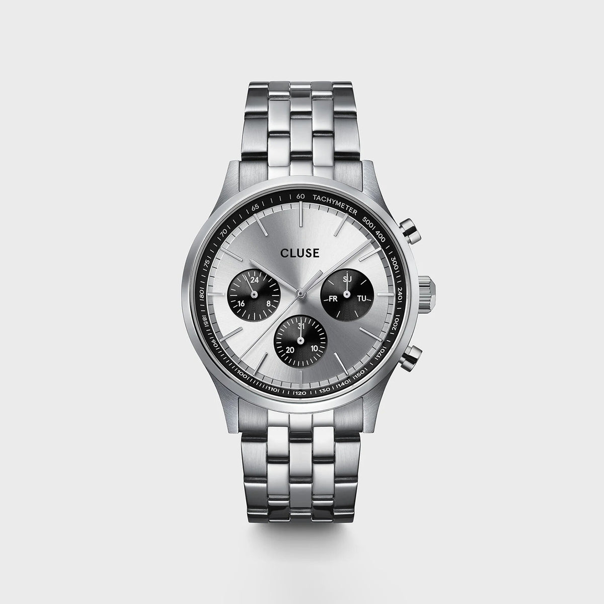 Cluse Men’s Antheor Multifunction Watch, Silver