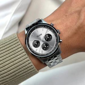 Cluse Men’s Antheor Multifunction Watch, Silver