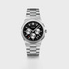 Cluse Men’s Vigoureux Chrono Watch, Silver & Black
