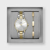 Cluse Minuit Watch & Bracelet, Silver & Gold