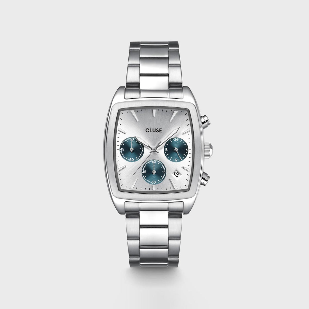 Cluse Men’s Quartaut Chronograph Watch, Silver & Blue